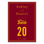 Elegante chique Bourgondië en gouden luxe bruiloft Kaart (Achterkant)