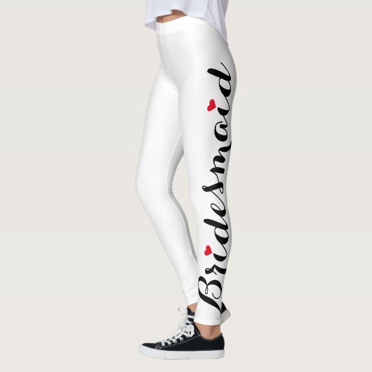 Elegante Chique Bruidsmeisje Trouw Bachelorette Fe Leggings (Links)