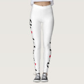 Elegante chique bruidsmeisje vrijgezellenfeest tro leggings (Voorkant)