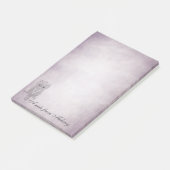 Elegante chique dame uil vintage post-it® notes (Schuin)