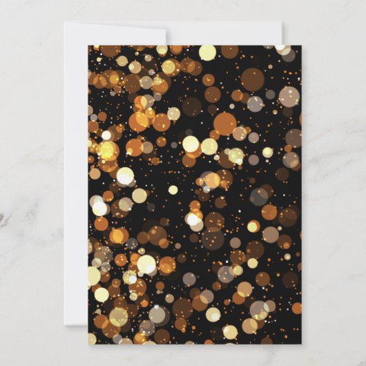 Elegante chique dubbele verjaardag soiree uitnodig kaart (Achterkant)