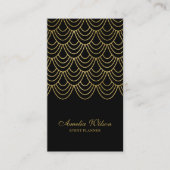 Elegante chique evenementenplanner geometrische so visitekaartje (Voorkant)