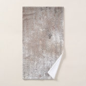 Elegante chique faux bruin goud sprankelende glitt bad handdoek (Handdoek)