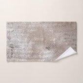 Elegante chique faux bruin goud sprankelende glitt bad handdoek (Handdoek)