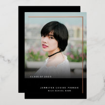 Elegante Chique Foto Afstudeer ROSE GOLD
