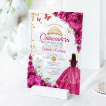Elegante chique Fuchsia roze rozen Gouden Quincean
