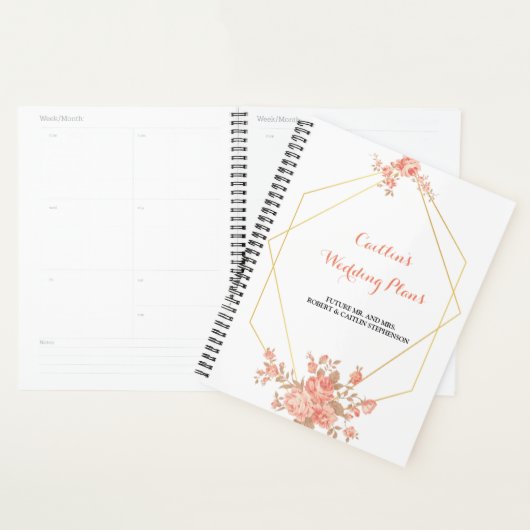 Elegante chique geometrische moderne bruiloft plan planner (Display)