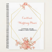 Elegante chique geometrische moderne bruiloft plan planner (Voorkant)