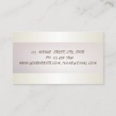 Elegante chique gestreepte cactus geplant succulen visitekaartje (Achterkant)