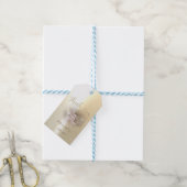 Elegante Chique Goud, Bloem  Dank je Cadeaulabel (Met Touw)