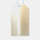 Elegante Chique Goud, Bloem  Dank je Cadeaulabel (Achterkant)