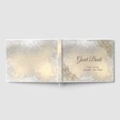 Elegante Chique Gouden Bruiloft Gastenboek (Volledig)