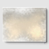Elegante Chique Gouden Bruiloft Gastenboek (Achterkant)