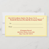 Elegante Chique Gouden Certeficaten (Eenvoudige Lu (Achterkant)