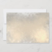 Elegante Chique Gouden Hartjes Trouwuitnodiging Kaart (Achterkant)