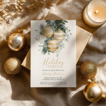 Elegante chique gouden kerstbal groen kerstfeest