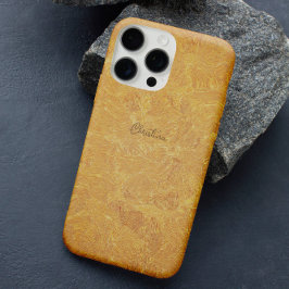 Elegante chique gouden motief embossing effect op  iPhone 16 pro hoesje