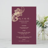 Elegante chique gouden paisley (Staand voorkant)