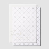 Elegante chique gouden script bruiloft dank u over vellum uitnodigingen (Offset (Uitnodiging))