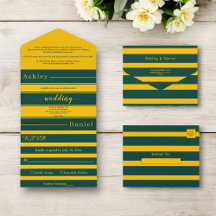 Elegante chique groene en gouden strepen Luxe brui