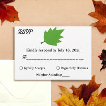 Elegante Chique Herfst Groene Bladeren Bruiloft