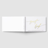 Elegante chique kalligrafie bruiloft gastenboek (Volledig)