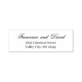 Elegante chique kalligrafie bruiloft  zelfinktende stempel (Design)