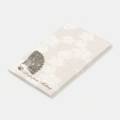 Elegante chique kant dame fan  monogram post-it® notes (Schuin)