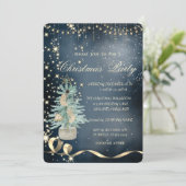 Elegante chique kerstboom, Kerstfeest  Kaart (Staand voorkant)