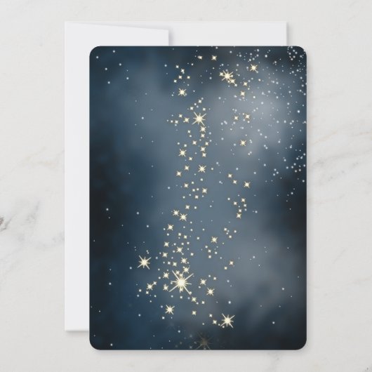 Elegante chique kerstboom, Kerstfeest  Kaart (Achterkant)