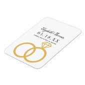 elegante chique klassieke minimaal save the date magneet (Linkerzijde)