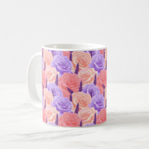Elegante chique kleurrijke stijlvolle moderne roze koffiemok