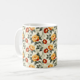 Elegante chique kleurrijke stijlvolle rustieke roz koffiemok