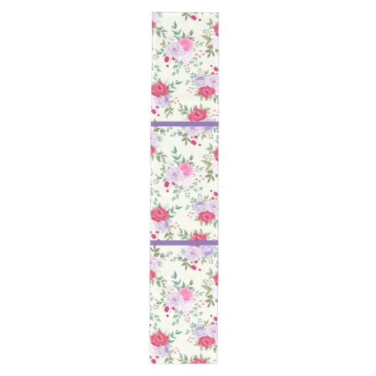 Elegante chique lente Floral Medium Tafelloper (Voorkant)