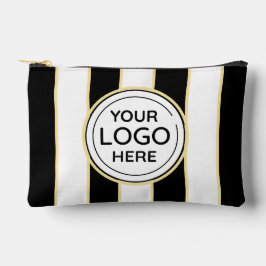 Elegante chique Logo B&W Golden Stripes Etui