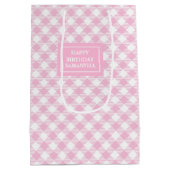 Elegante chique middelgrote cadeautas klassieke ro (Achterkant)