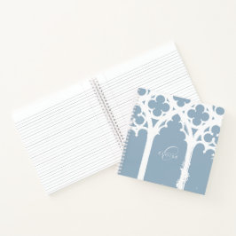 Elegante Chique Minimale Gotische Boog Typografie  Notitieboek
