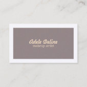 Elegante chique minimalistische Bord roze make-up  Visitekaartje (Voorkant)