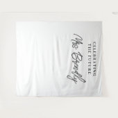 Elegante chique minimalistische Vrijgezellenfeest  Wandkleed (Voorkant (horizontaal))