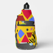 Elegante chique moderne geometrische stijl jongen sling bag (Voorkant)