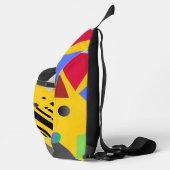 Elegante chique moderne geometrische stijl jongen sling bag (Rechts)