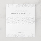 Elegante Chique Moderne Liefdes Harten Confetti Plaatskaartje (Buitenkant ongevouwen)