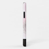 Elegante chique monogram naam stijlvolle roze roos Case-Mate iPhone case (Achterkant/rechts)
