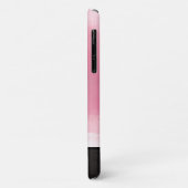 Elegante chique monogram naam stijlvolle roze roos Case-Mate iPhone case (Achterkant/links)