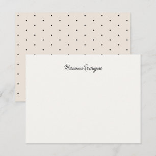 Elegante Chique Monogram Notitiekaartje