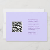 Elegante Chique Paarse Lavendel Save The Date (Achterkant)
