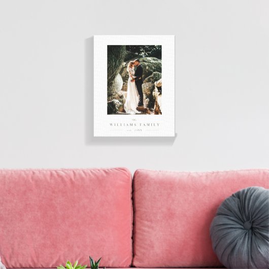 Elegante chique Passen getrouwd bruiloft foto mode Canvas Afdruk (Insitu (Woonkamer))