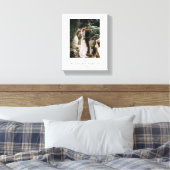 Elegante chique Passen getrouwd bruiloft foto mode Canvas Afdruk (Insitu (Slaapkamer))