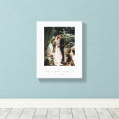 Elegante chique Passen getrouwd bruiloft foto mode Canvas Afdruk (Insitu (Houten vloer))