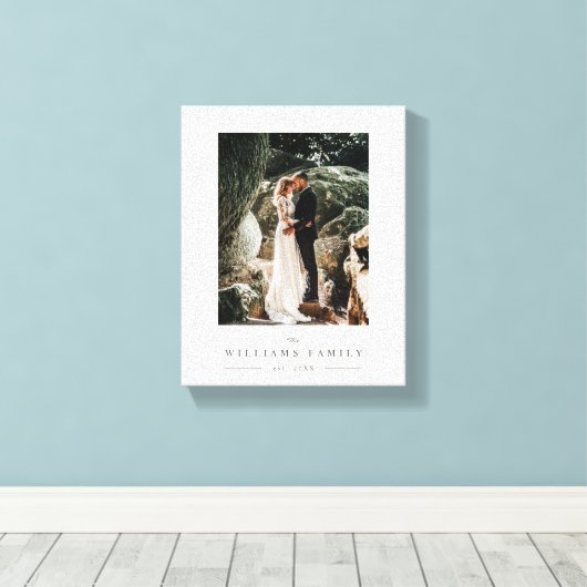 Elegante chique Passen getrouwd bruiloft foto mode Canvas Afdruk (Insitu (Houten vloer))